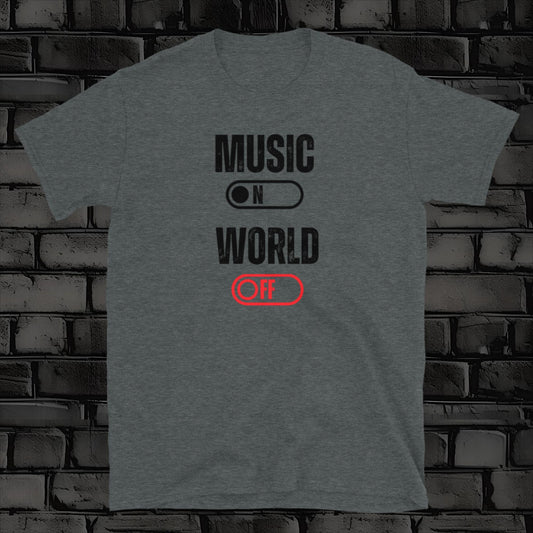 MUSIC ON t-shirt