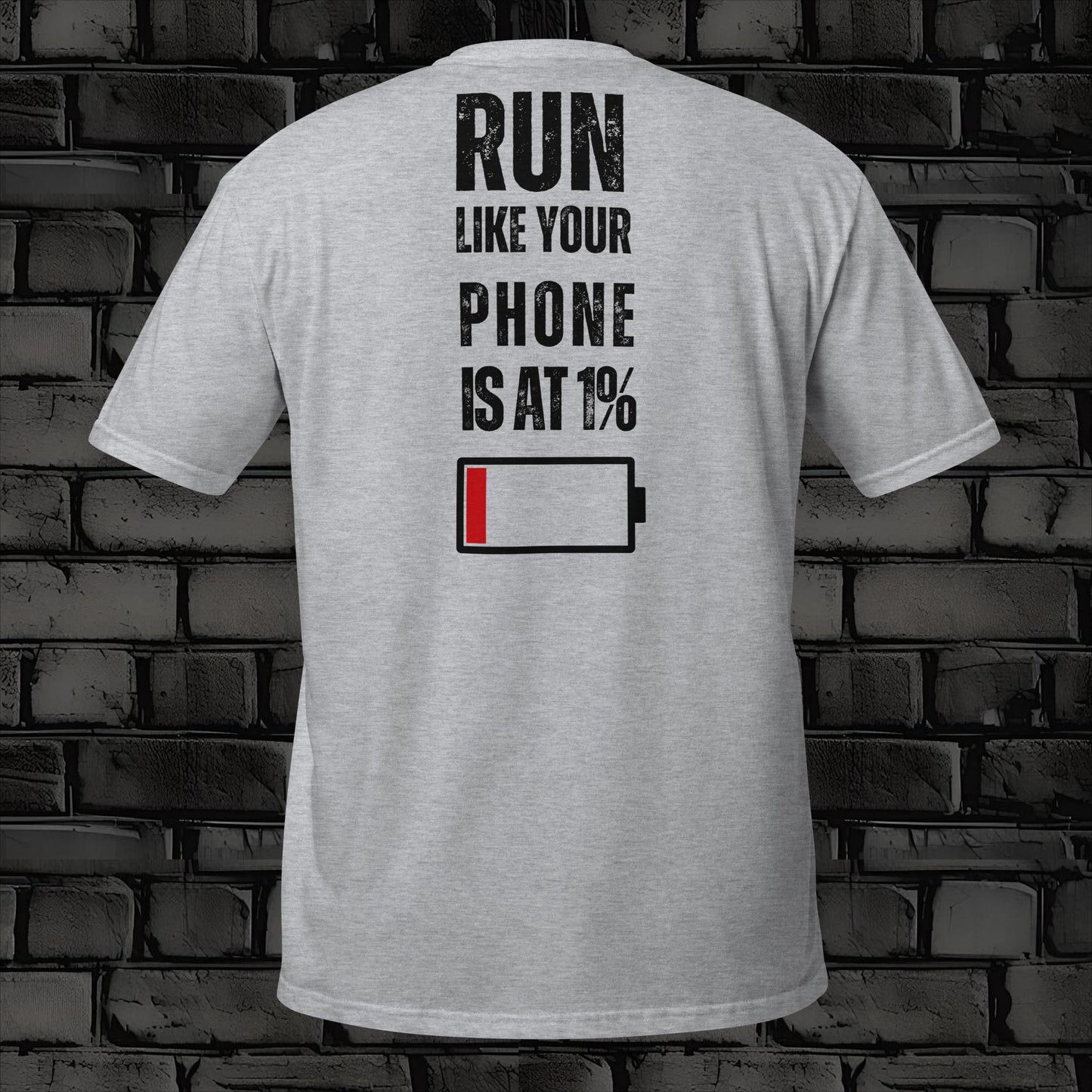 RUN LIKE t-shirt back print