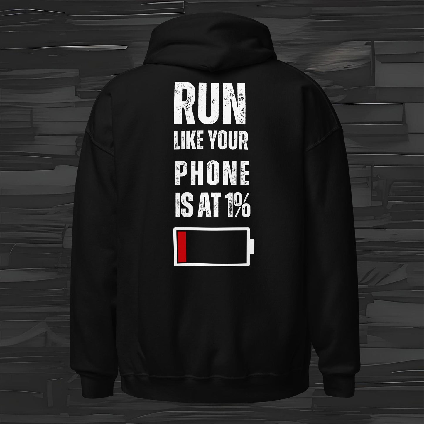 RUN LIKE hoodie back print