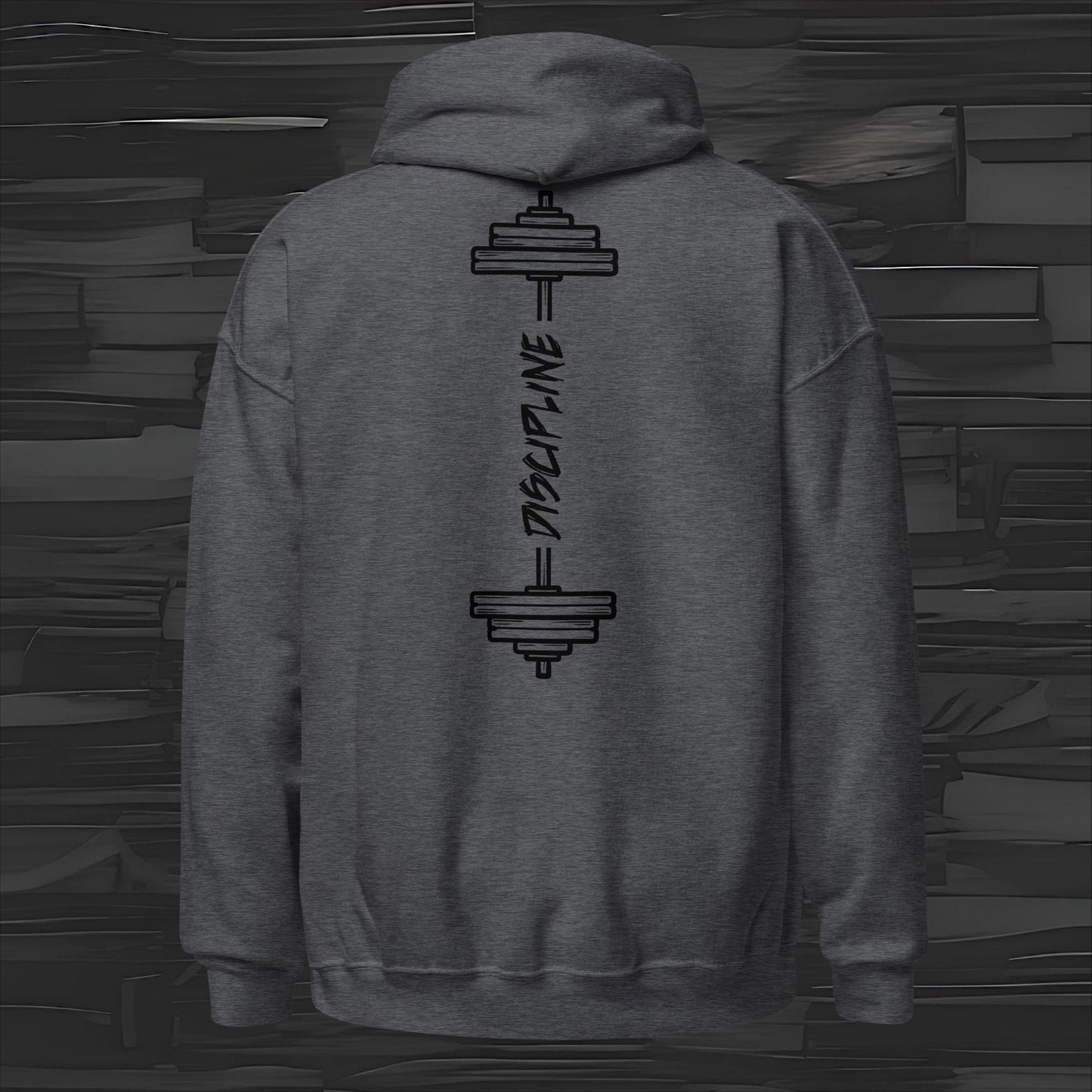 DISCIPLINE  hoodie back print