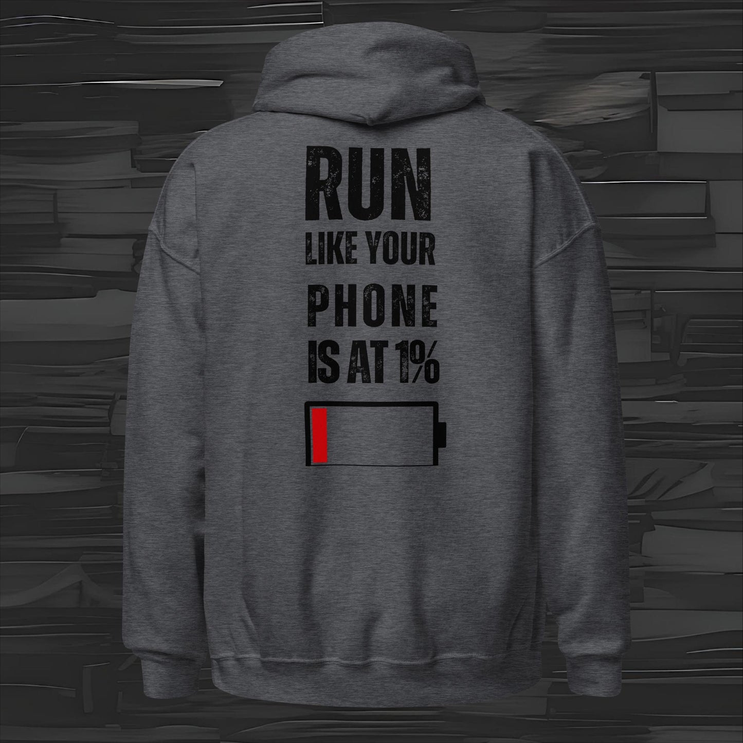 RUN LIKE hoodie back print