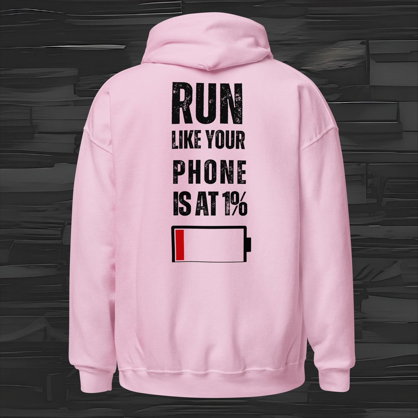 RUN LIKE hoodie back print