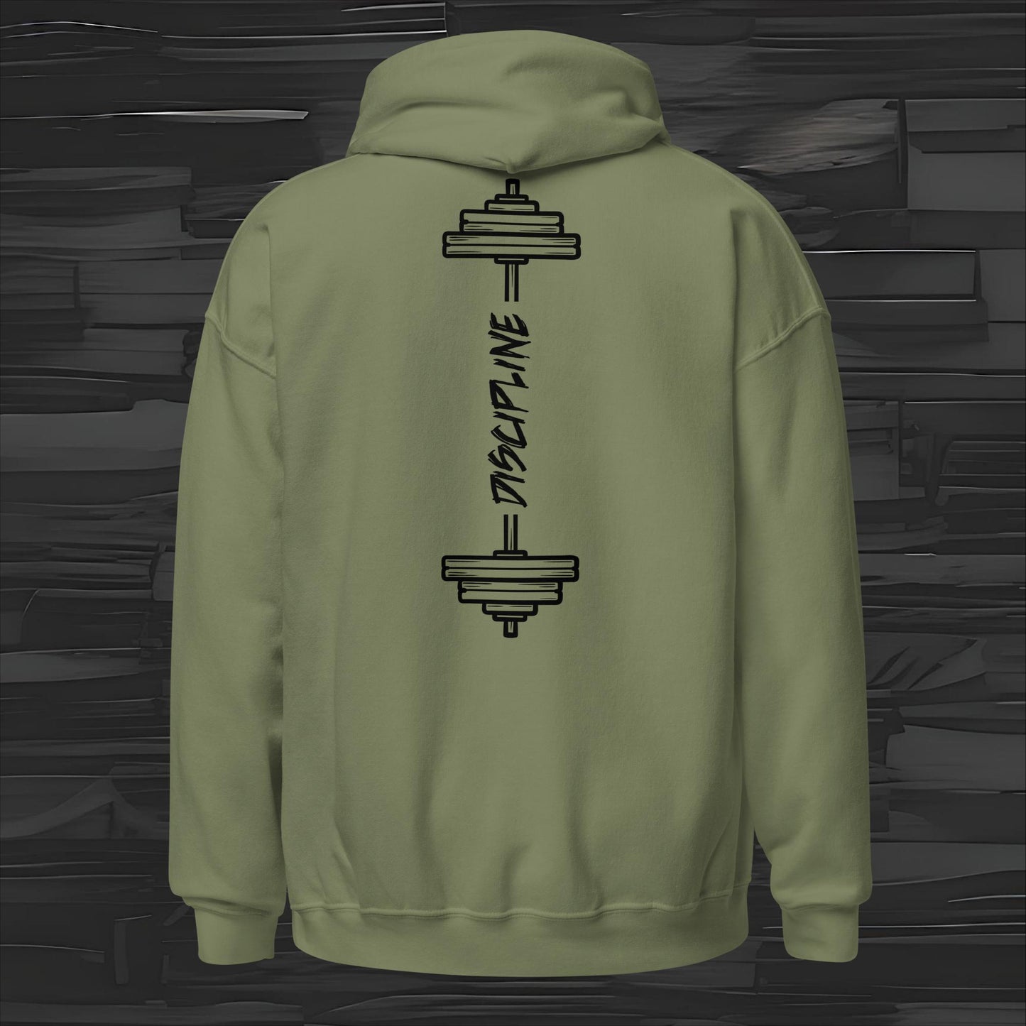 DISCIPLINE  hoodie back print