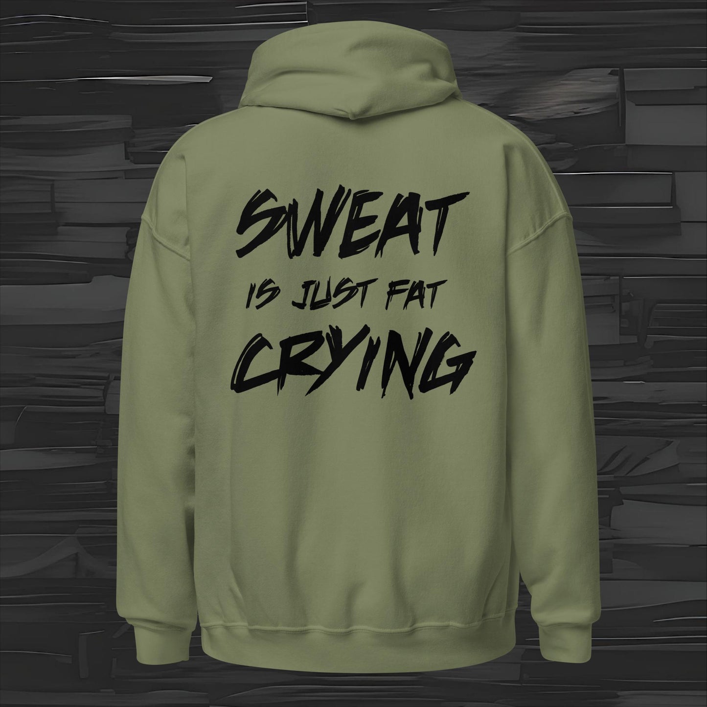 SWEAT IS hoodie back print