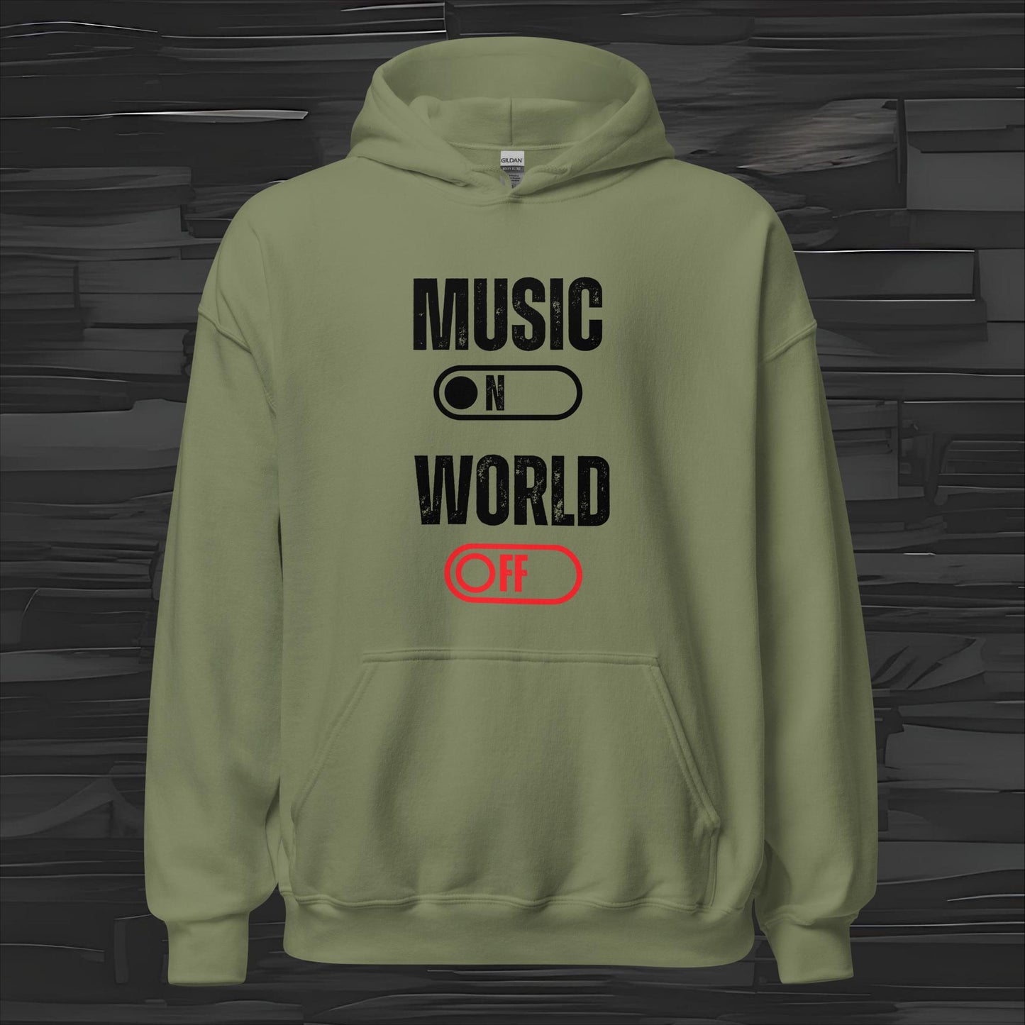 MUSIC ON hoodie