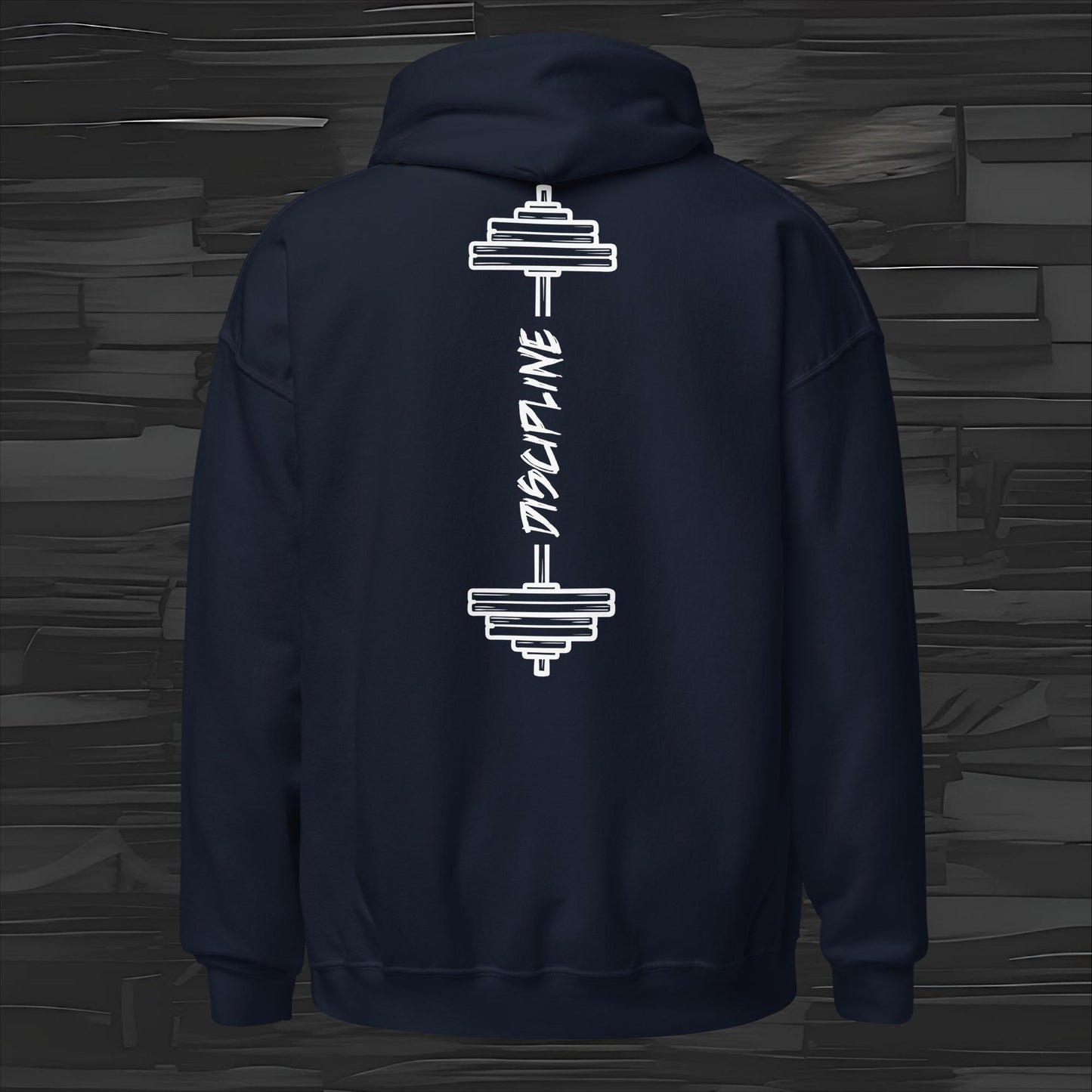 DISCIPLINE  hoodie back print