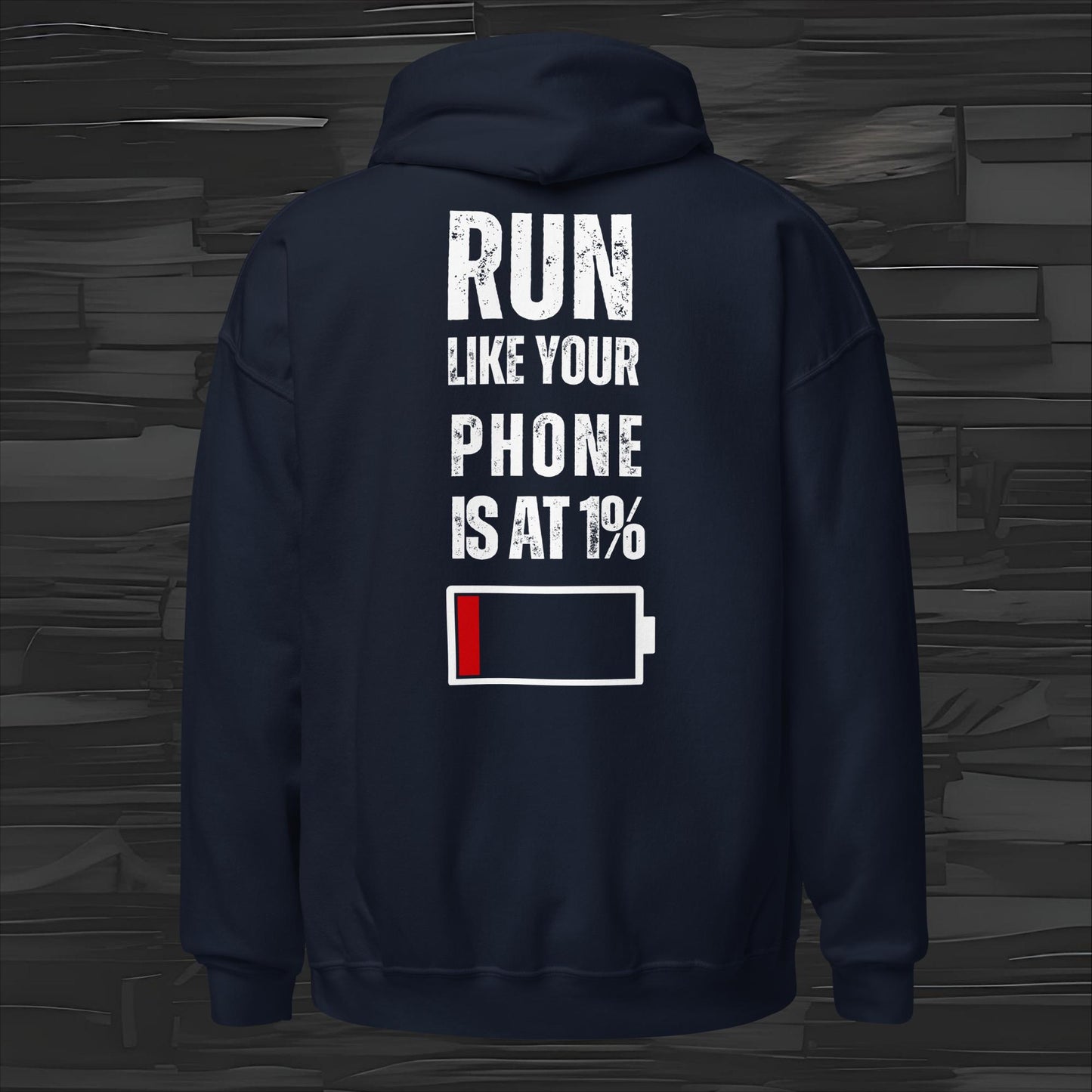 RUN LIKE hoodie back print