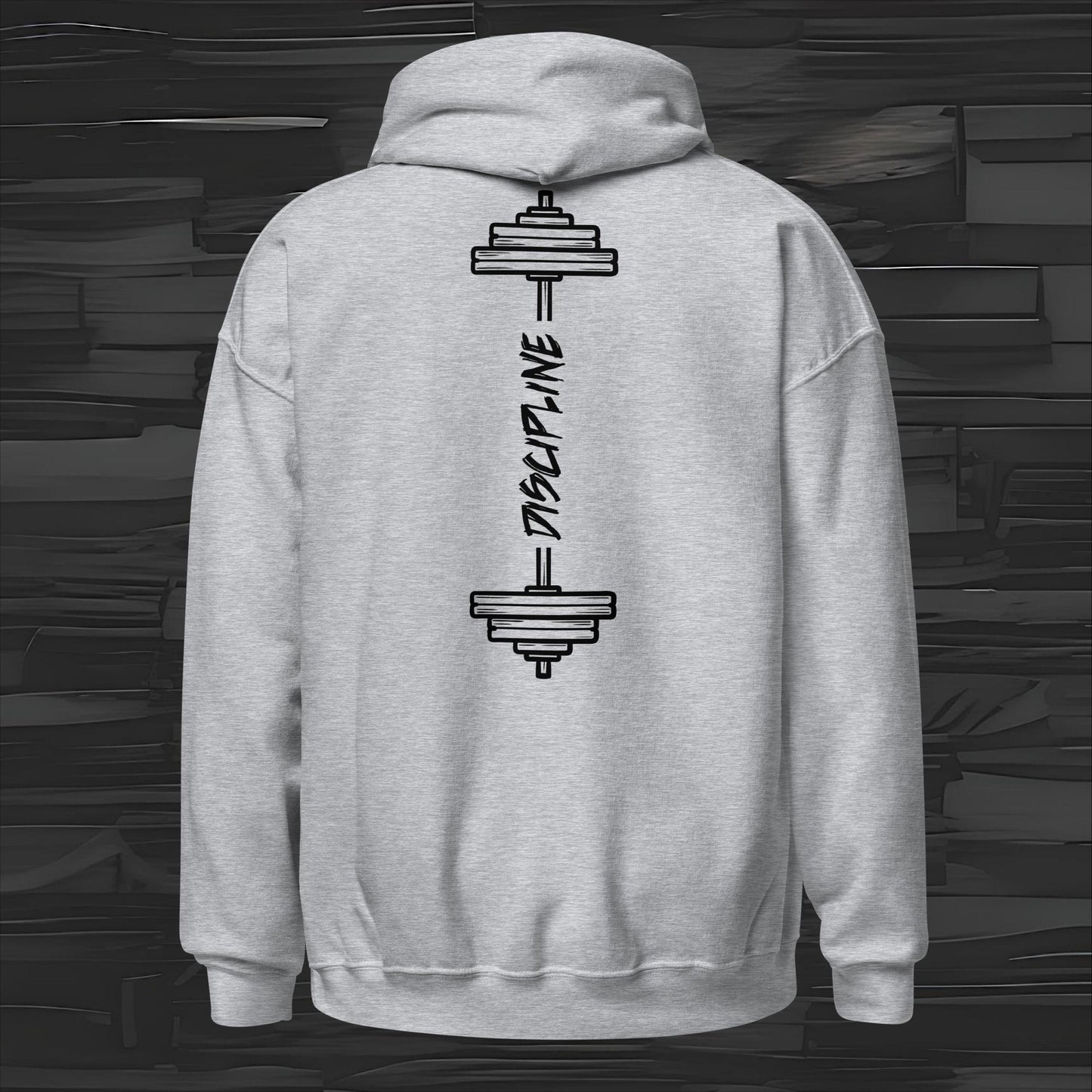 DISCIPLINE  hoodie back print