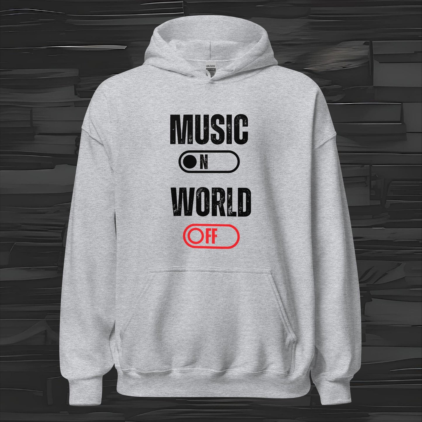 MUSIC ON hoodie