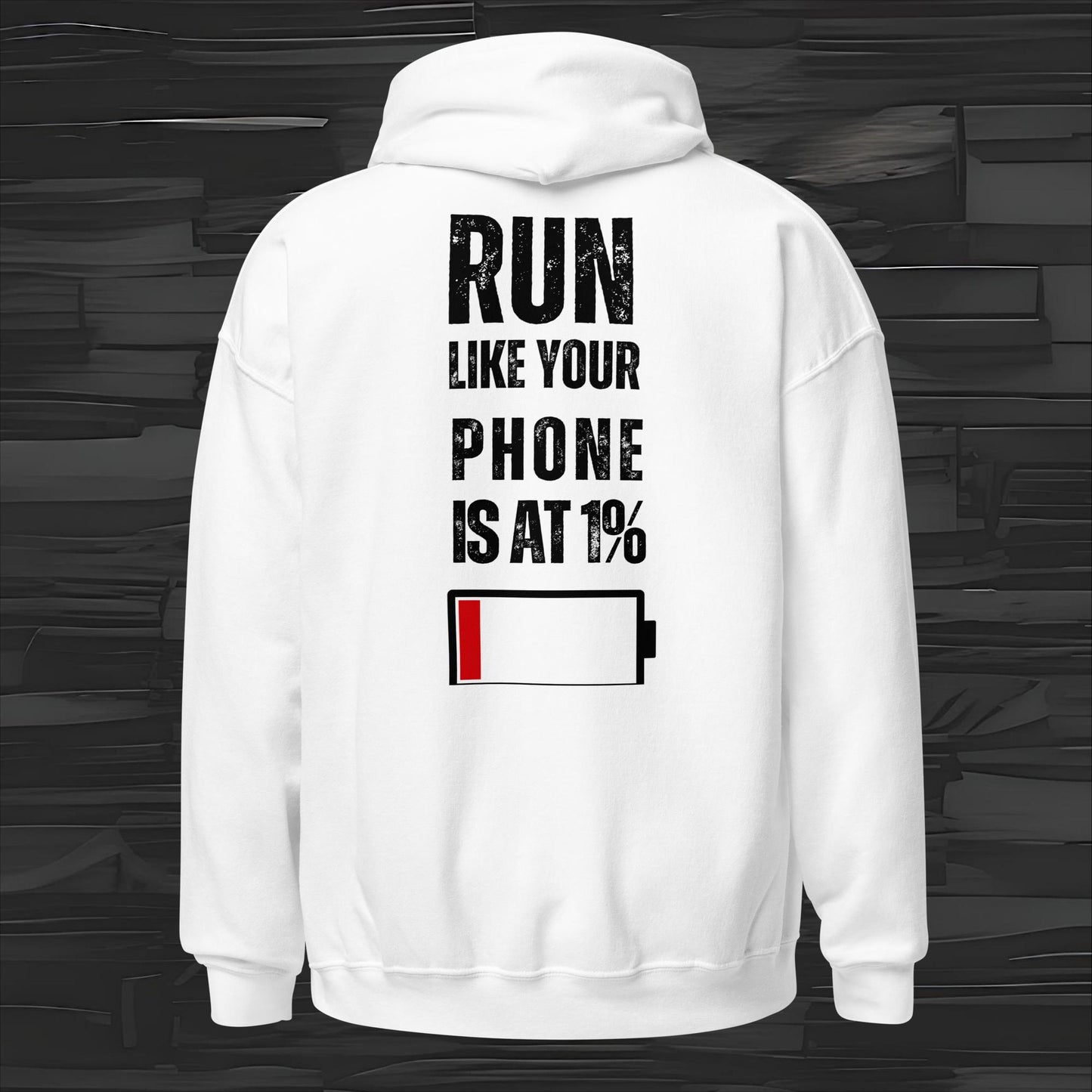 RUN LIKE hoodie back print